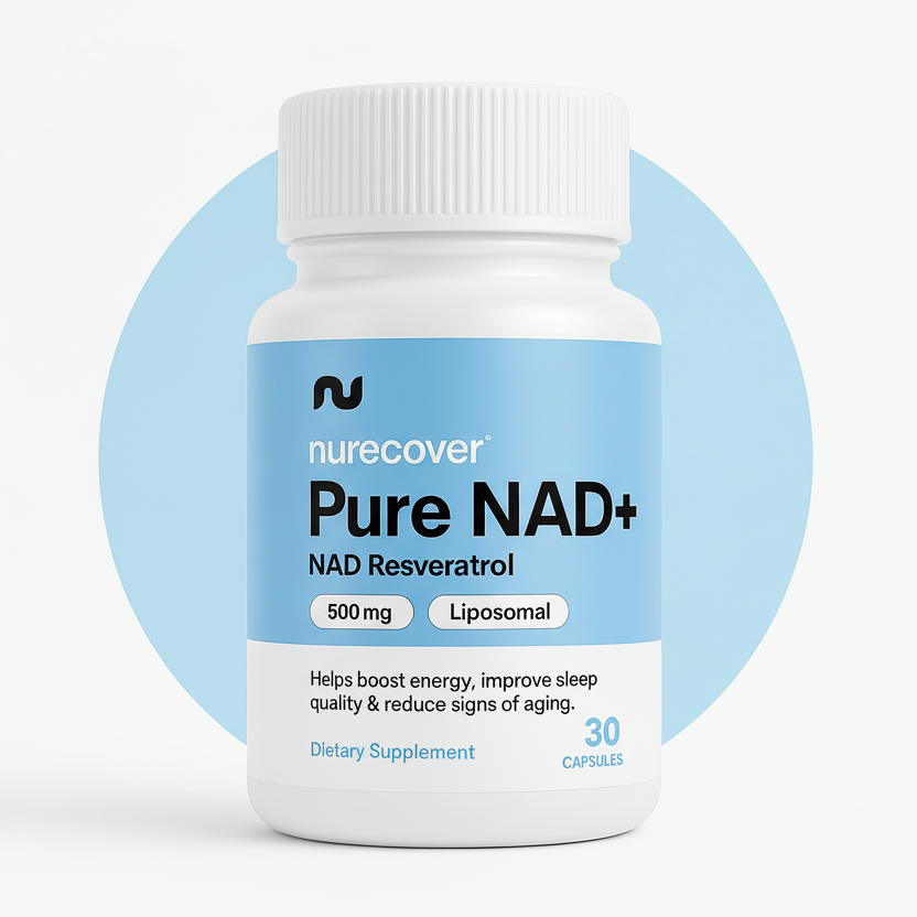 Nurecover® Pure NAD+ with Resveratrol 500mg Capsules - nurecover